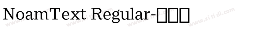 NoamText Regular字体转换 NoamText Regular字体转换